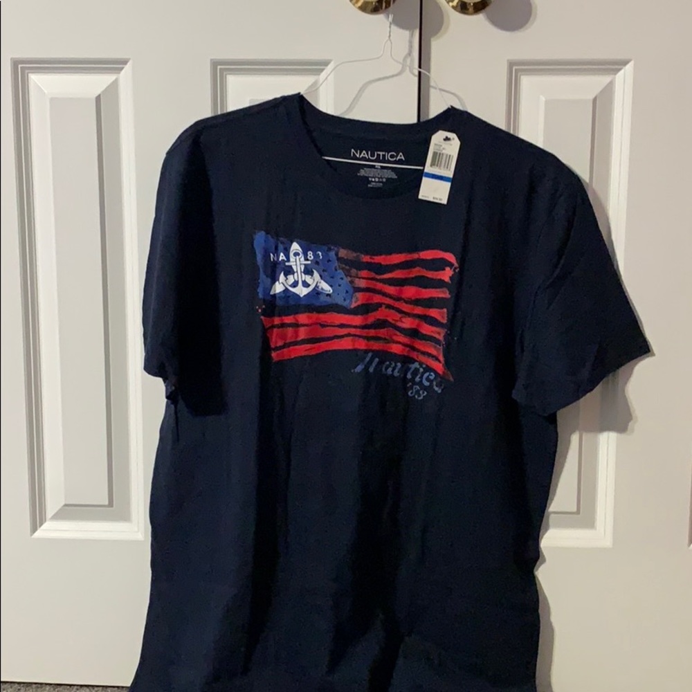 Nautica American flag shirt